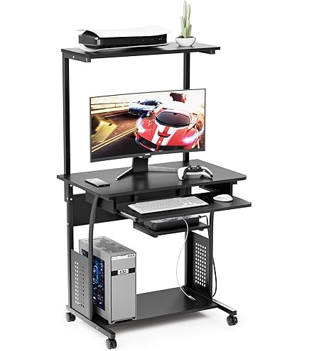 パソコンデスク パソコンラック ハイタイプ Amazon.co.jp: パソコンデスク 幅約75cm スリム ハイタイプ 収納